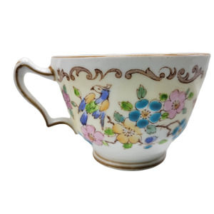 Crown Staffordshire Birds and Butterflies VTG Teacup, Made in ENGLAND Tea Cup